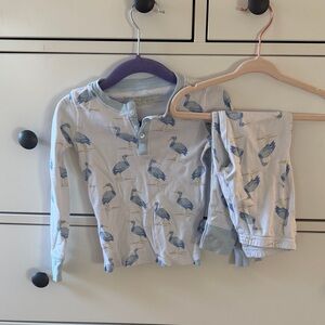The Beaufort Bonnet Company Blue Bird Pajama Set